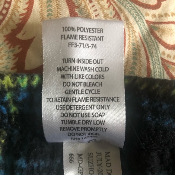 2 FOR $10!! EUC Mad Dog Concepts kids pajama pants, size 4/5, green plaid - Picture 4 of 5